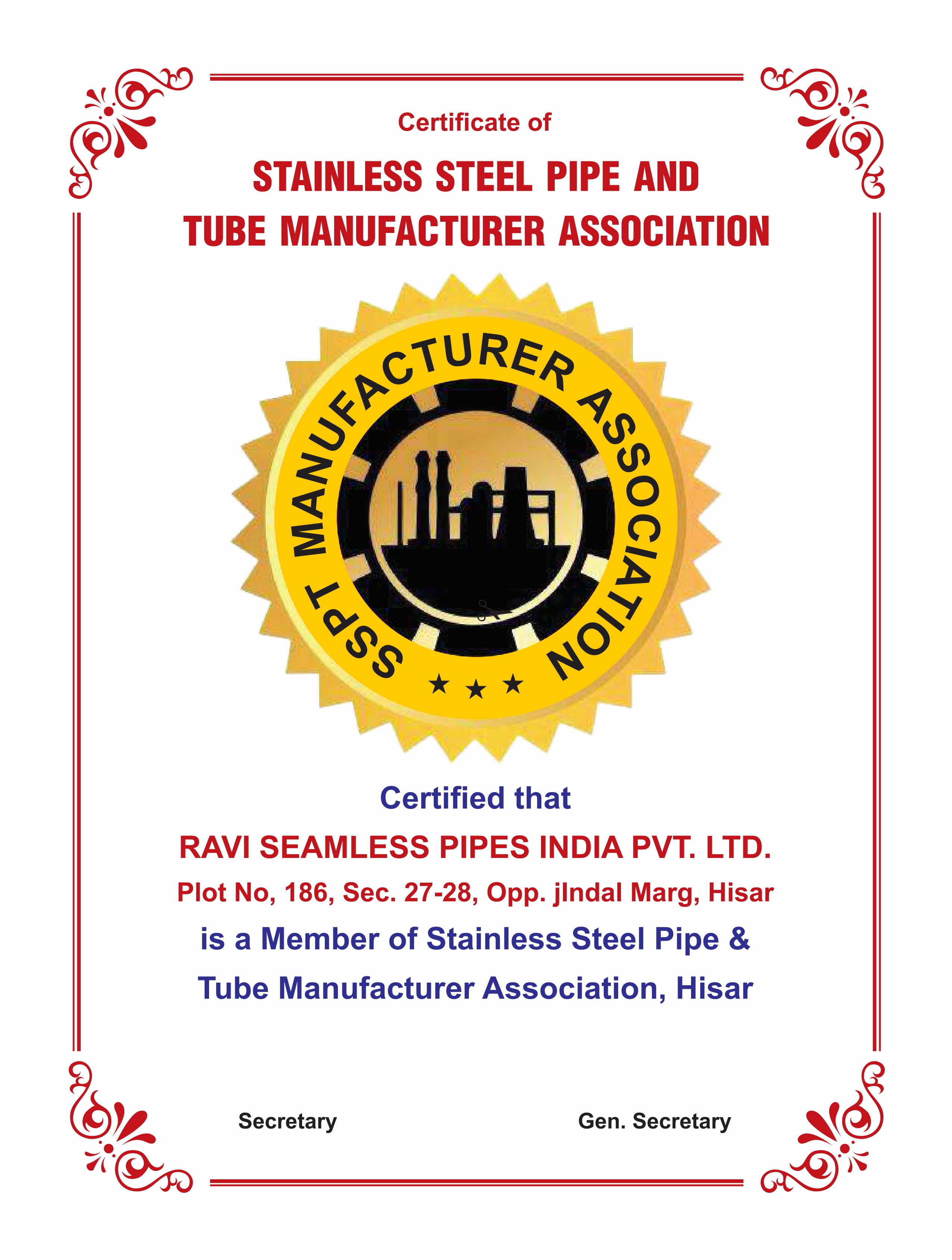 ISO 9001 Certificate